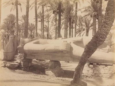 Statue of Ramesses at Saqqara — Antonio Beato