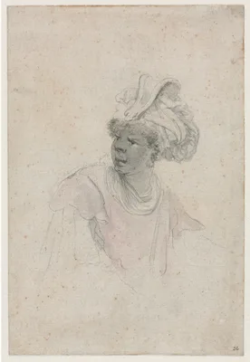 Man Wearing a Fantastic Headdress, Facing to the Left — Stefano della Bella