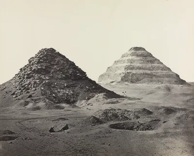 The Pyramids of Saqqara, from the Northeast — Francis Frith
