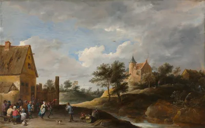 Landscape with Peasants Dancing — David Teniers the Younger