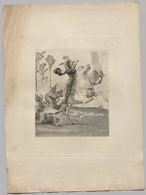 St. George and the Dragon (2) — Claude Ferdinand Gaillard
