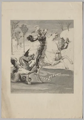 St. George and the Dragon (3) — Claude Ferdinand Gaillard