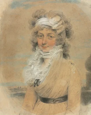 Young Lady with a White Bow on Her Head — John Downman