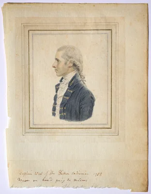 Portrait of Sir Captain West of the Dutton Indiaman — John Smart