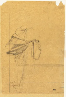 Drapery Study — Pierre Puvis de Chavannes