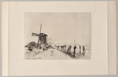 Vue de la Ville de Maaslins — Johan Jongkind