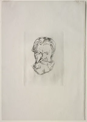 Head of a Man — Edvard Munch