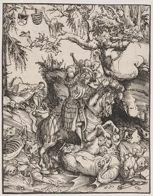 Saint George Slaying the Dragon — Lucas Cranach the Younger