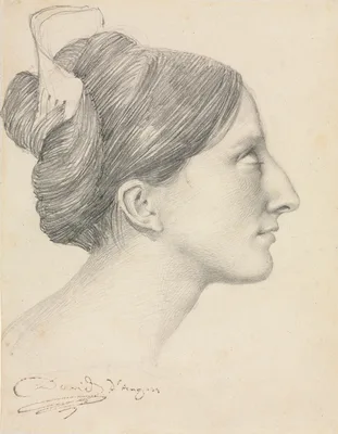 Head of a Woman in Profile (George Sand) — David d'Angers