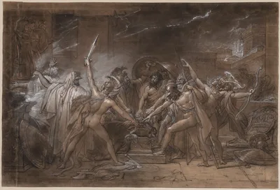 The Oath of the Seven Chiefs against Thebes — Anne-Louis Girodet