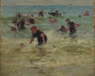 Beach Study (verso) — Edward Henry Potthast
