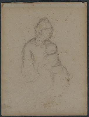 Mother and Child (recto) — Paul Gauguin