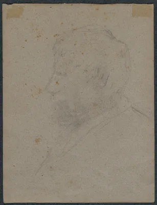 Profile Bust of a Man (verso) — Paul Gauguin