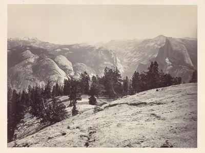 The Domes, from the Sentinel Domes, Yosemite — Carleton Watkins