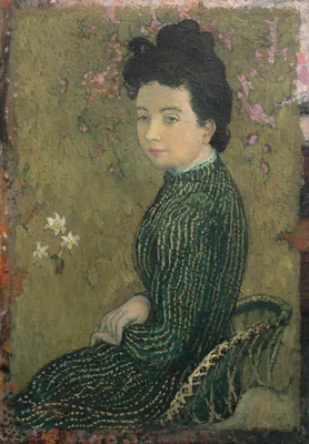 Eva Meurier in a Green Dress — Maurice Denis
