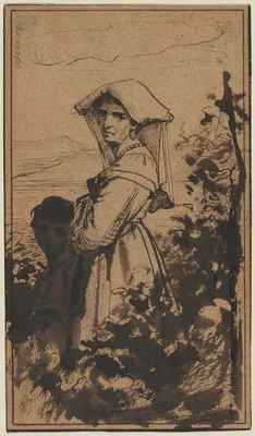 Standing Woman and Child — Carl Bloch