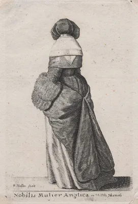 Nobilis Mulier Anglica in Vestitu Hiemali — Wenceslaus Hollar