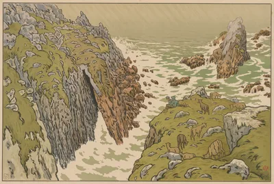 Aspects of Nature: The Cliff — Henri Rivière