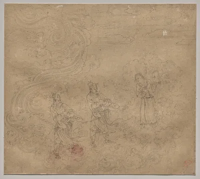Album of Daoist and Buddhist Themes: Procession of Daoist Deities: Leaf 17