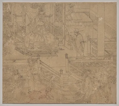 Album of Daoist and Buddhist Themes: Kings of Hells: Leaf 40