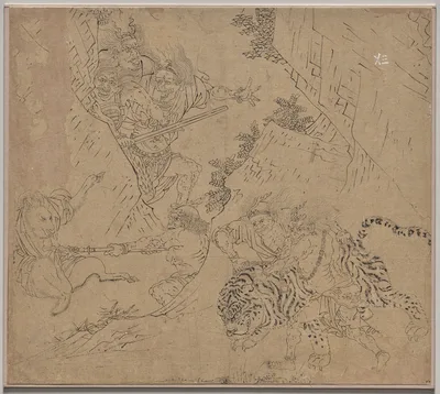 Album of Daoist and Buddhist Themes: Search the Mountain: Leaf 43
