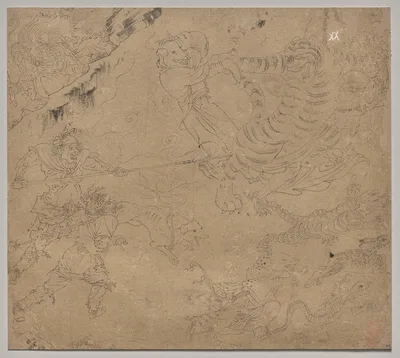 Album of Daoist and Buddhist Themes: Search the Mountain: Leaf 44