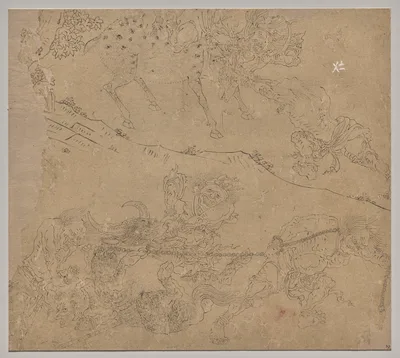 Album of Daoist and Buddhist Themes: Search the Mountain: Leaf 47