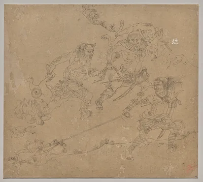 Album of Daoist and Buddhist Themes: Search the Mountain: Leaf 48