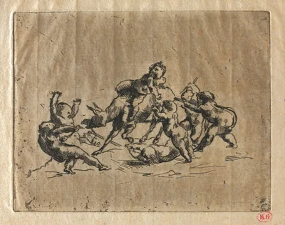 Bacchanal with Children and Donkey — Jean-Baptiste Carpeaux