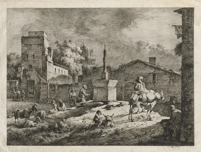 View of Saint-Andeol — Jean-Jacques de Boissieu