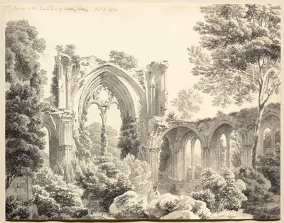 Inside the East End of Nettley Abbey — Michel Angelo Rooker