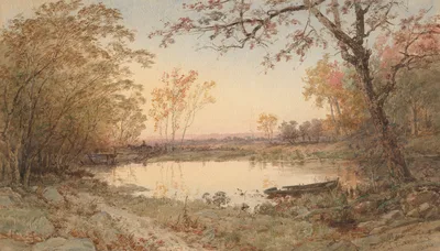 Landscape (Hastings-on-Hudson) — Jasper Francis Cropsey