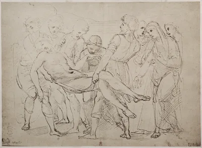 Drawing by Raphael Sanzio in the British Museum — Roger Fenton