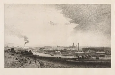 Paris in 1867, View from the Trocadero — Maxime Lalanne