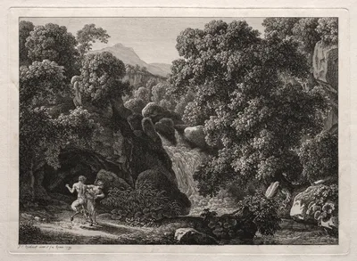 Heroic Landscape: The Satyr and the Nymph — Johann Christian Reinhart