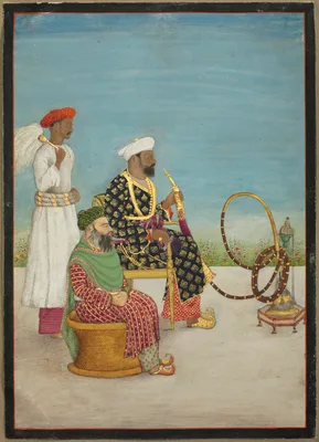 Portrait of Hafiz Abd al-Rahim Khan, from the Fraser Album