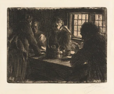 The Bride's Maid — Anders Zorn