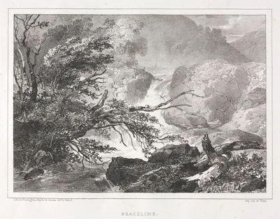 Picturesque Views of Scotland: Brackline — Richard Parkes Bonington
