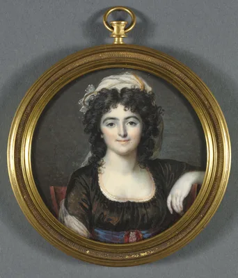 Portrait of a Woman in a Brown Dress — François Dumont