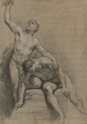 Two Male Nudes — Louis de Boullogne