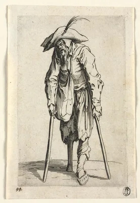The Beggars: Beggar with Wooden Leg — Jacques Callot