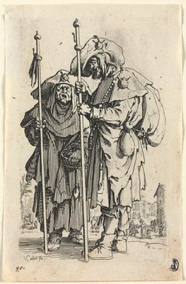 The Beggars: The Two Pilgrims — Jacques Callot