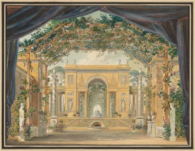 Decoration Executed for the Birthday of His Majesty the King of Westphalia — Pierre-Luc-Charles Ciceri