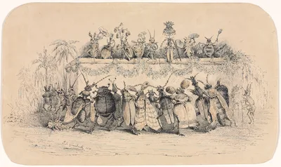 An Insect Ball — Jean Ignace Isidore Gérard Grandville