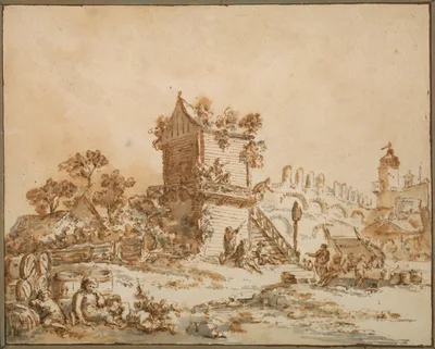 The Moscow Tavern — Jean-Baptiste Le Prince