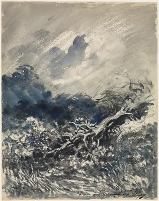 The Oak Tree and the Reed — Charles-François Daubigny