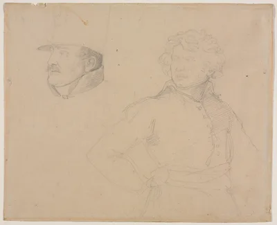 Study of Two Soldiers — Théodore Géricault