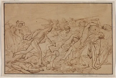 Study for "The Revolt of Cairo" — Anne-Louis Girodet