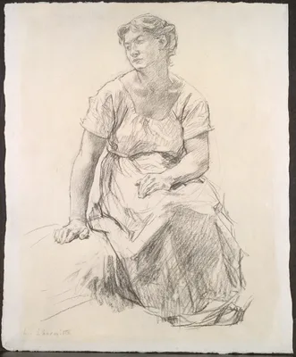Seated Peasant Woman — Léon Augustin Lhermitte