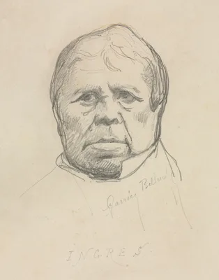Portrait of Ingres — Albert-Ernest Carrier-Belleuse